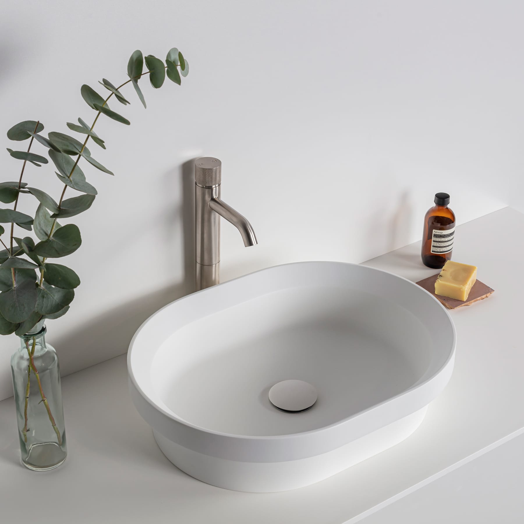 Père Oval Above Counter Basin