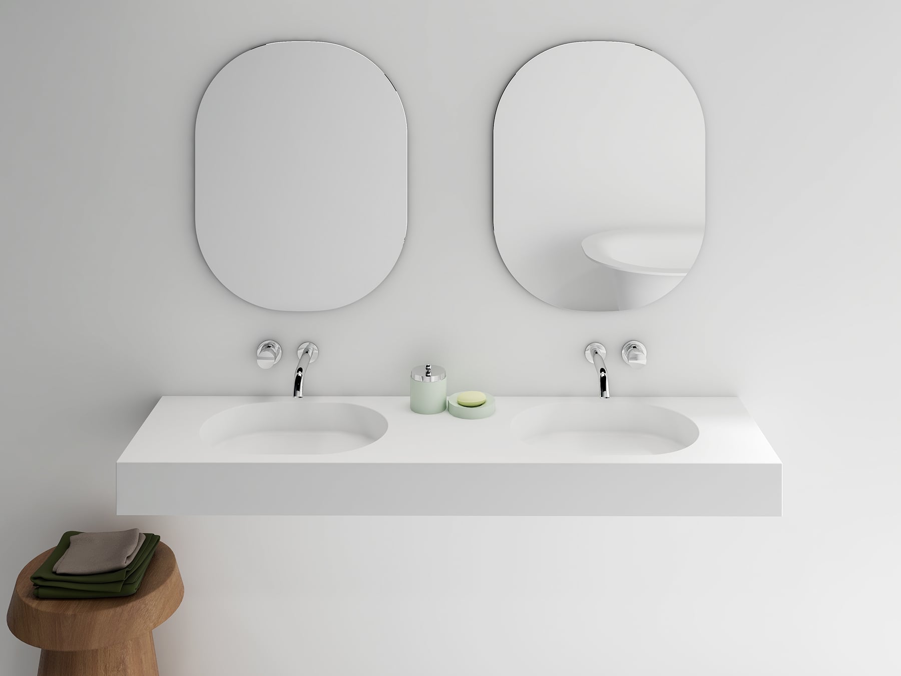 sink, double sink, sink faucet, candle