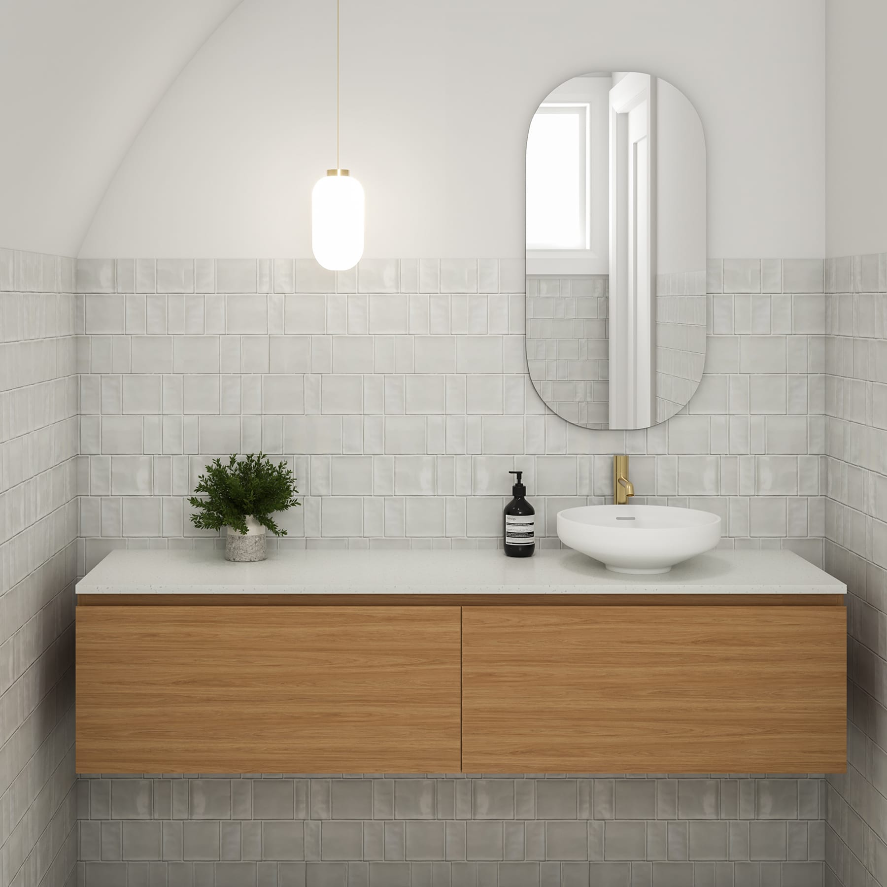 sink, sink faucet, lamp, plant