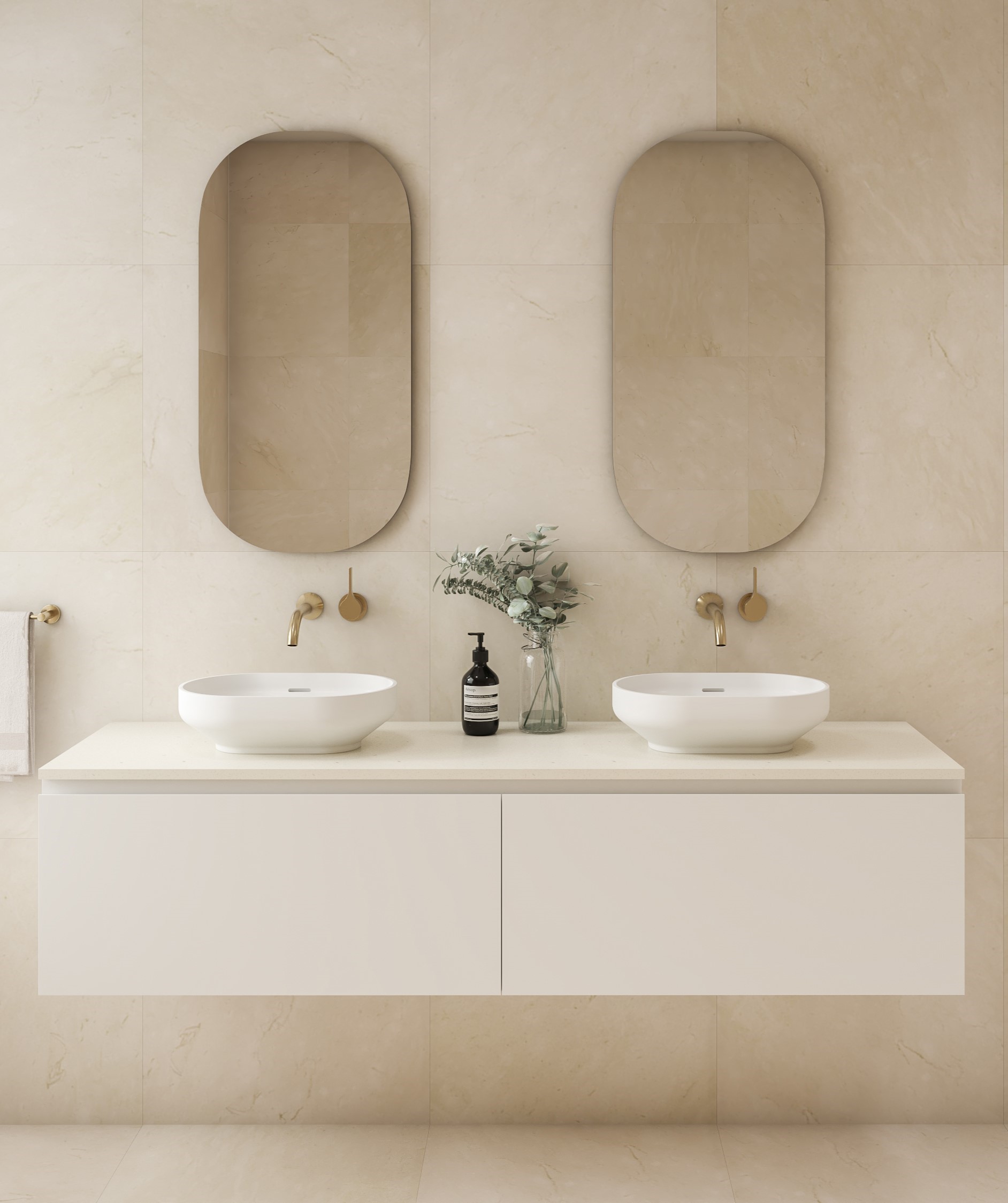 Venice 450 Oval Basin With Overflow 