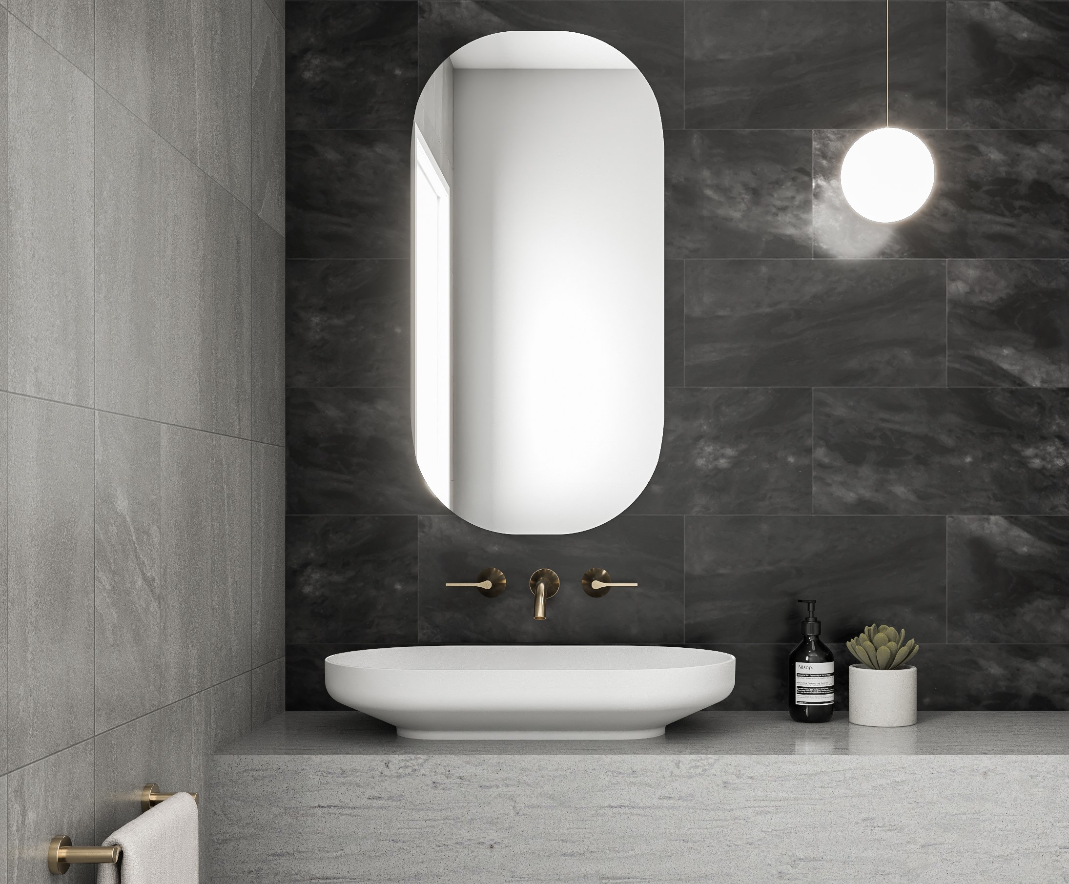 Venice 700 Oval Above Counter Basin 