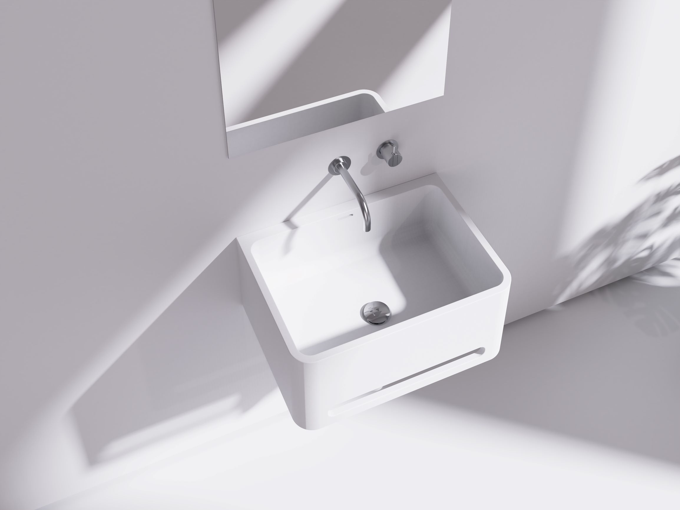 Vision Wall Basin with Towel Rail