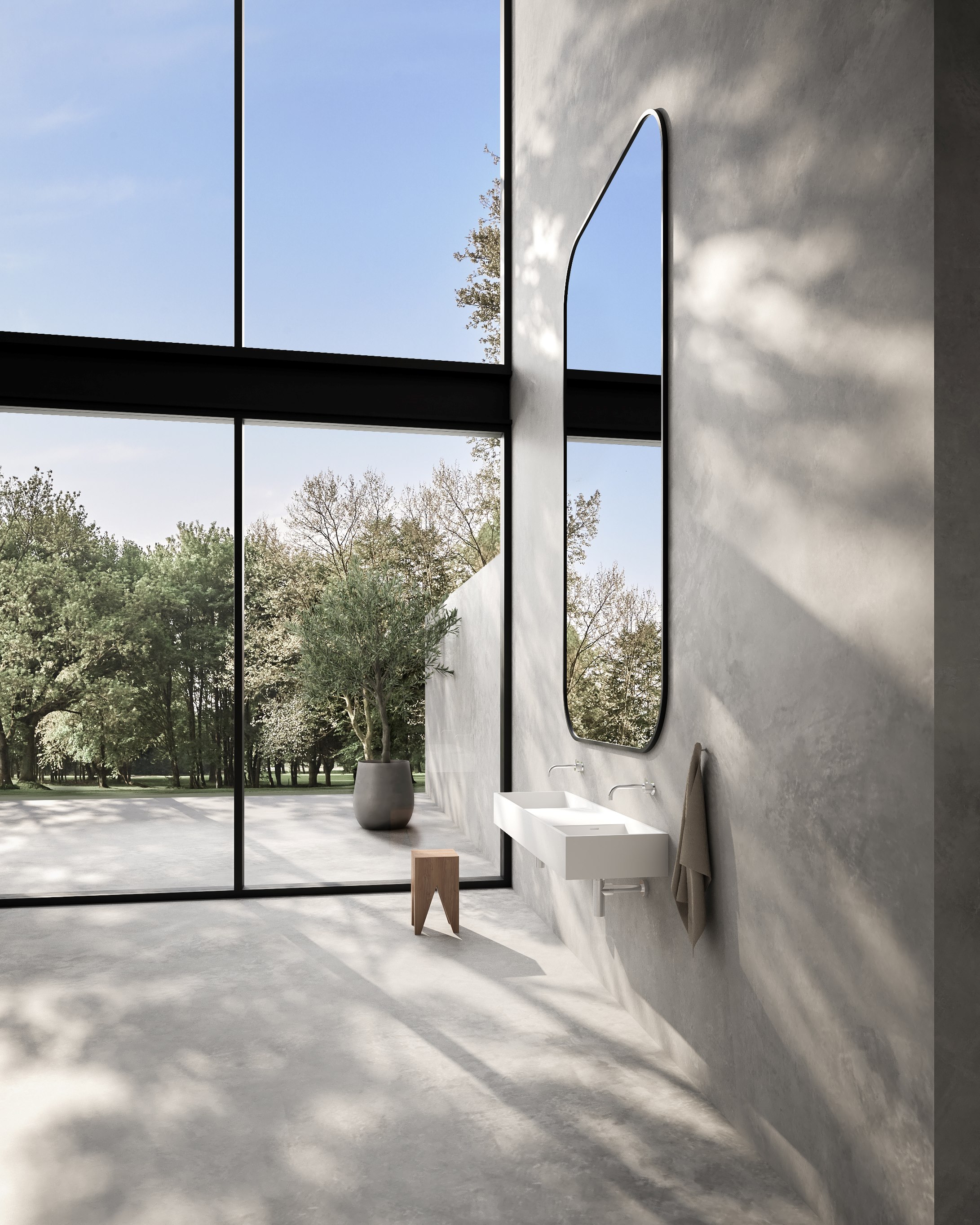 indoors, interior design, window, plant, bathing, windowsill