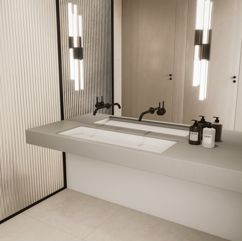 sink, sink faucet, lamp