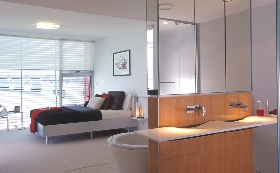 bed, furniture, art, painting, indoors, interior design, chair, home decor