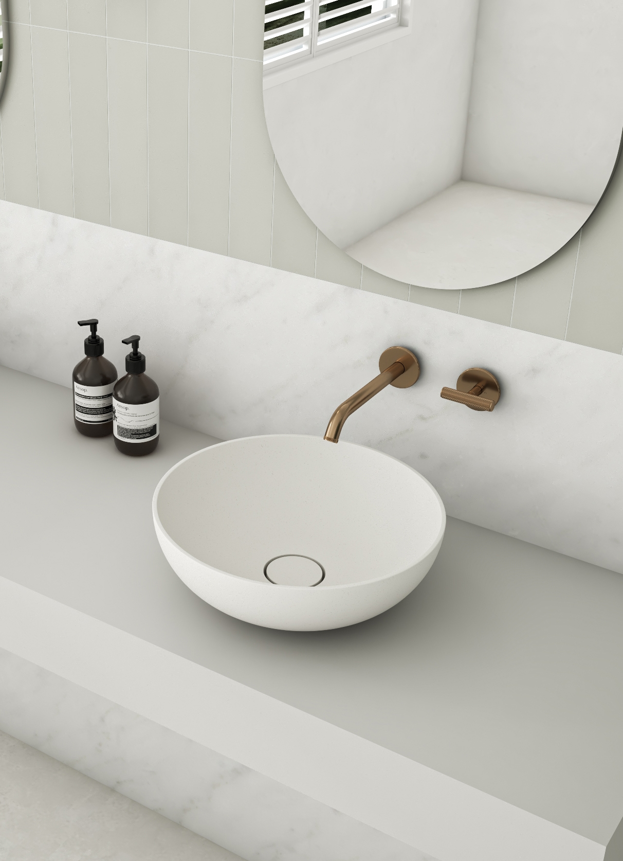 Villa Thin Edge 380 Round Basin