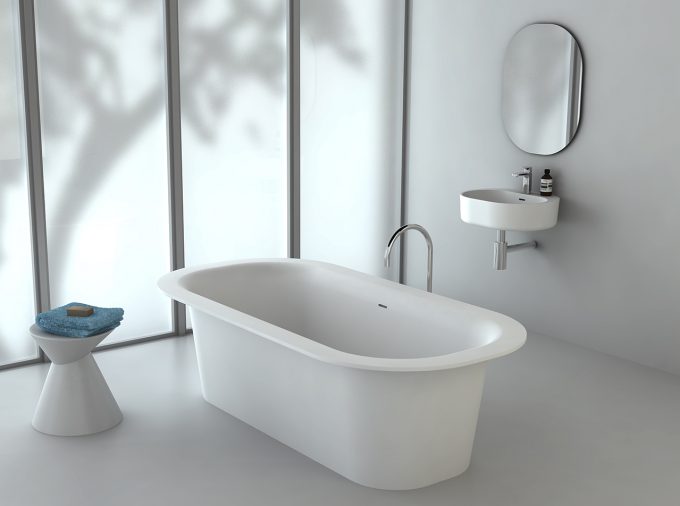 Omvivo | Lilli 550 Basin | Luxury Basins Made From Solid Surface