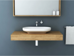 Venice 700 Countertop Basin with 1200 Floating Bench