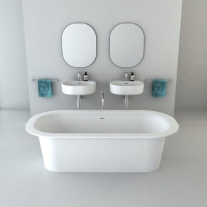 Omvivo Lilli Bath and Lilli 550 Basins