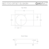 Neo 700 Offset 12 Litre Basin