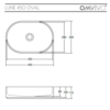 Lune 450 Oval Basin